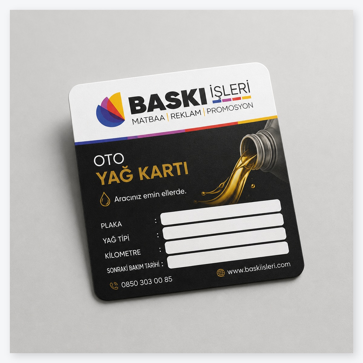 Oto Yağ Kartı